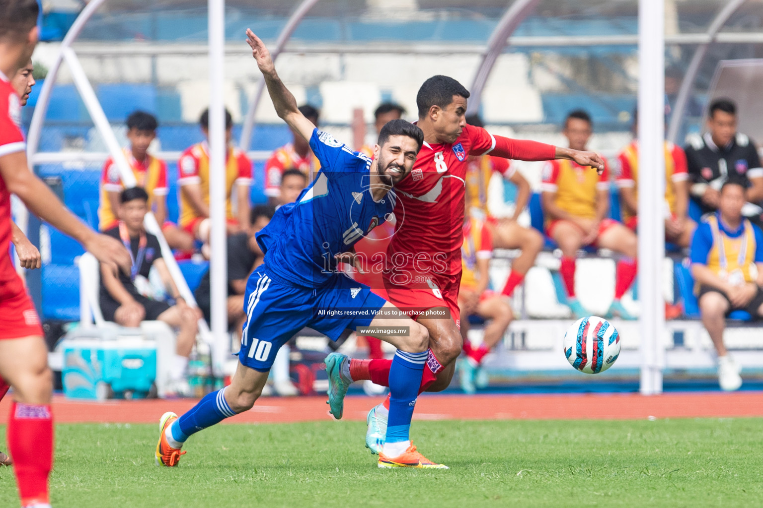 Kuwait vs Nepal in the opening match of SAFF Championship 2023 held in Sree Kanteerava Stadium, Bengaluru, India, on Wednesday, 21st June 2023. Photos: Nausham Waheed / images.mv