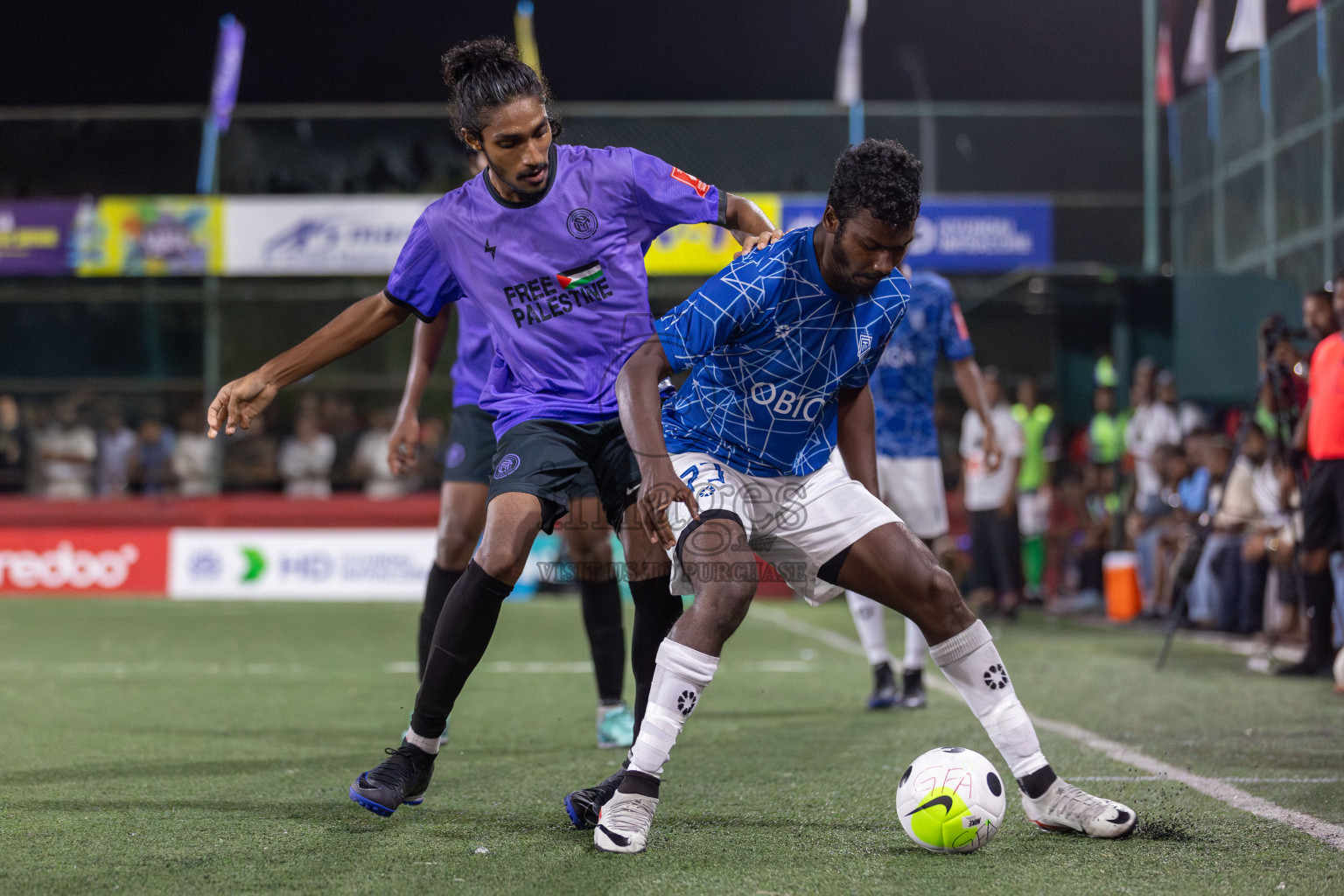 HDh Neykurendhoo vs HDh Naivaadhoo in Day 18 of Golden Futsal Challenge 2024 was held on Thursday, 1st February 2024, in Hulhumale', Maldives Photos: Mohamed Mahfooz Moosa, / images.mv