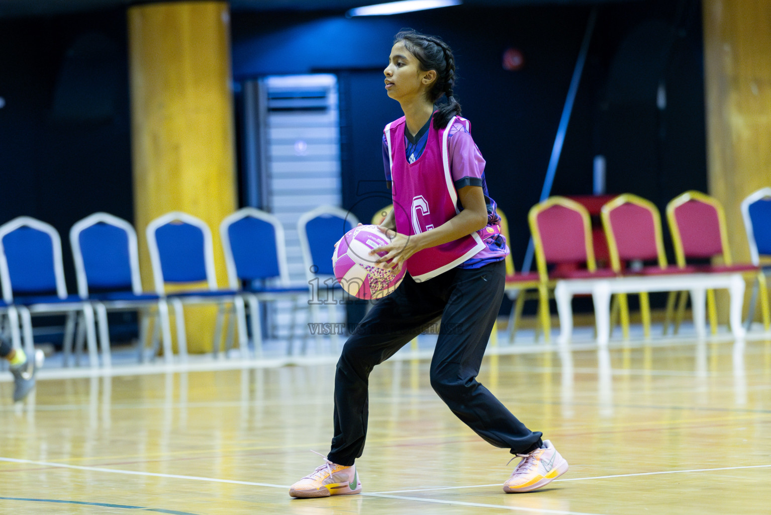 N Sports Academy  B vs AIS Netball Academy in Day 1 of 3rd Junior Championship - Netball association of Maldives, held at Social Center on 19th January 2025 . Photos by Shuu Abdul Sattar