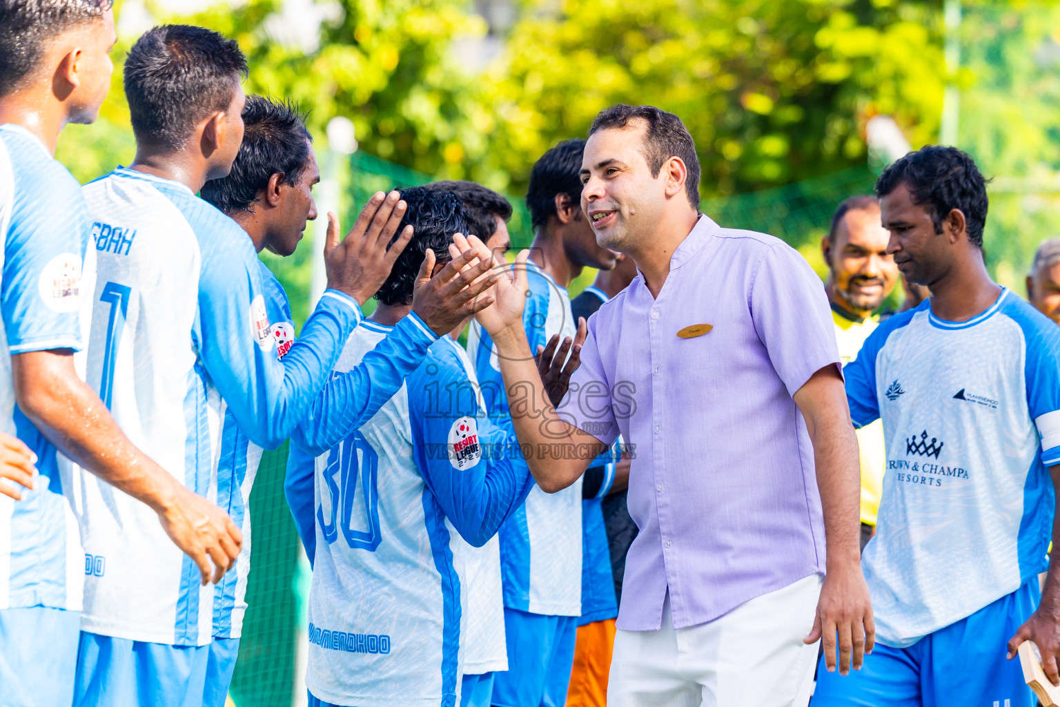 Barcelo vs Vilamendhoo in Day 3 of Resort League 2025 (Ari Zone) was held on Sunday, 22nd June 2025 in Conrad Maldives Rangali Island, Alif Dhaalu Atoll, Maldives. Photos: Nausham Waheed / images.mv