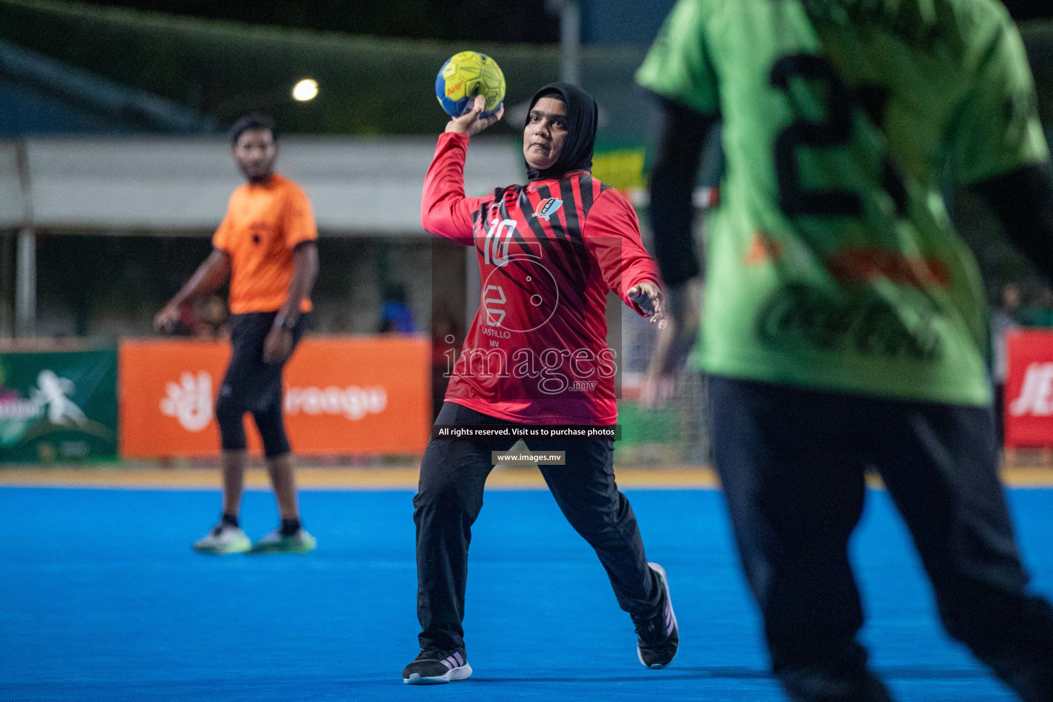 Day 9 of 6th MILO Handball Maldives Championship 2023, held in Handball ground, Male', Maldives on 28th May 2023 Photos: Nausham Waheed/ Images.mv