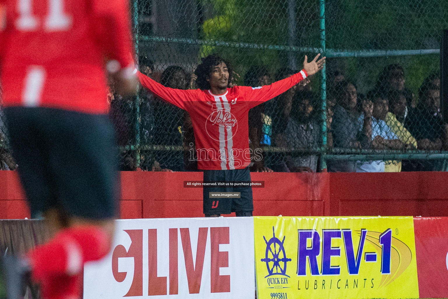 GA. Kanduhulhudhoo vs GA. Nilandhoo in Day 7 of Golden Futsal Challenge 2023 on 11 February 2023 in Hulhumale, Male, Maldives