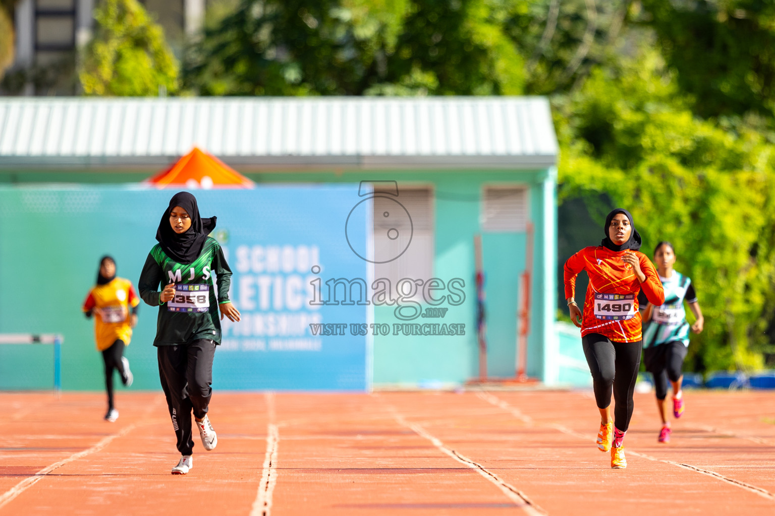 Day 2 of MWSC Interschool Athletics Championships 2024 held in Hulhumale Running Track, Hulhumale, Maldives on Sunday, 10th November 2024.
Photos by: Ismail Thoriq / Images.mv