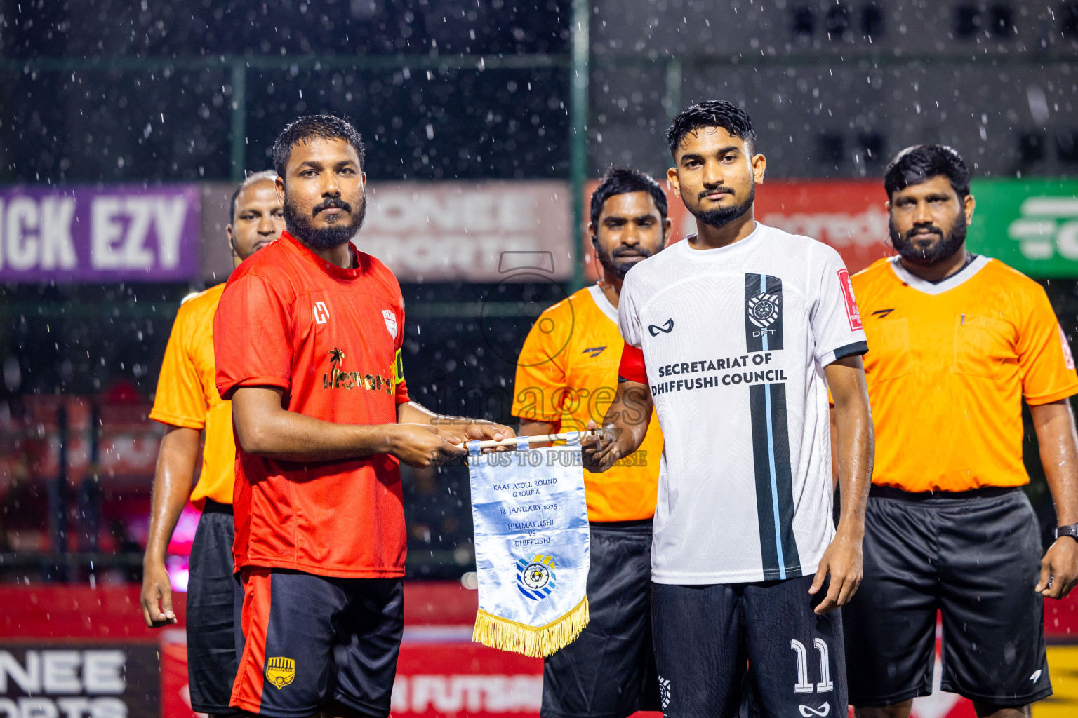 K Himmafushi vs K Dhiffushi in Day 10 of Golden Futsal Challenge 2025 was held on Tuesday, 14th January 2025, in Hulhumale', Maldives Photos: Nausham Waheed / images.mv
