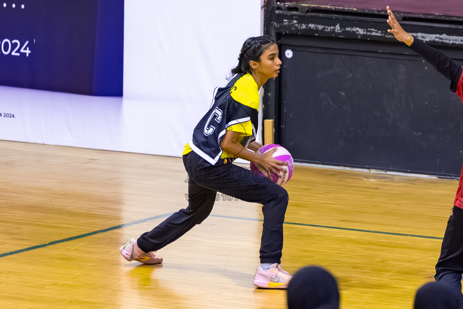 C Matrix vs KYRC in the Final of 24th Milo Netball Association Championship was held in Social Center at Male', Maldives on Thursday, 11th September 2025. Photos: Mohamed Mahfooz Moosa / images.mv