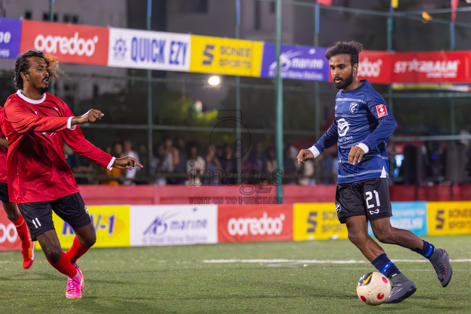 K Gaafaru vs K Himmafushi in Day 22 of Golden Futsal Challenge 2024 was held on Monday , 5th February 2024 in Hulhumale', Maldives
Photos: Ismail Thoriq / images.mv