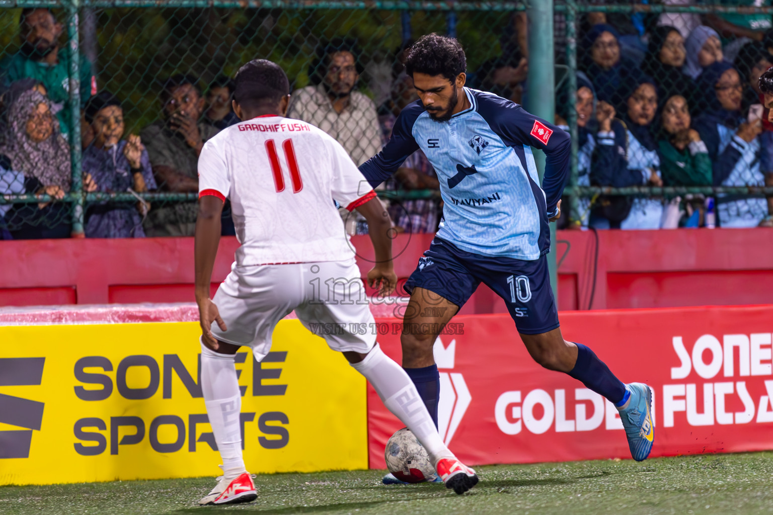 Th Gaadhiffushi vs Th Kinbidhoo in Day 15 of Golden Futsal Challenge 2024 was held on Monday, 29th January 2024, in Hulhumale', Maldives
Photos: Ismail Thoriq / images.mv