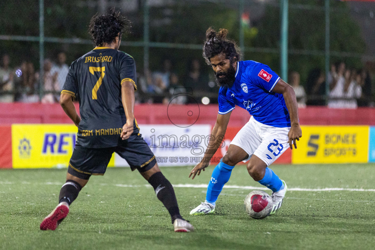 ADh Mandhoo VS ADh Mahibadhoo in Day 12 of Golden Futsal Challenge 2024 was held on Friday, 26th January 2024, in Hulhumale', Maldives Photos: Nausham Waheed / images.mv