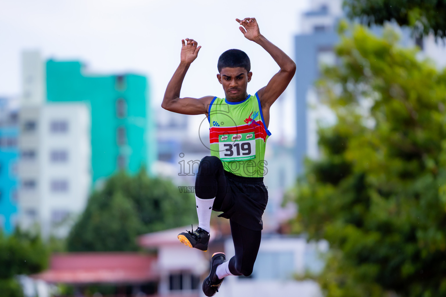 Day 2 of 12th Milo Association Championships was held in Ekuveni Track at Male', Maldives on Friday, 25th April 2025. Photos: Nausham Waheed / images.mv