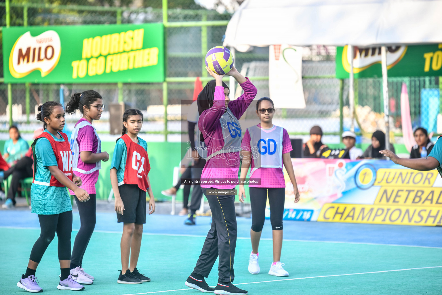 Day 7 of Junior Netball Championship 2022 on 11th March 2022 held in Male', Maldives. Photos by Nausham Waheed