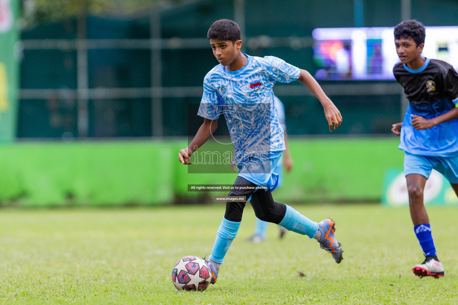 Day 1 of MILO Academy Championship 2023 (u14) was held in Henveyru Stadium Male', Maldives on 3rd November 2023. Photos: Nausham Waheed / images.mv