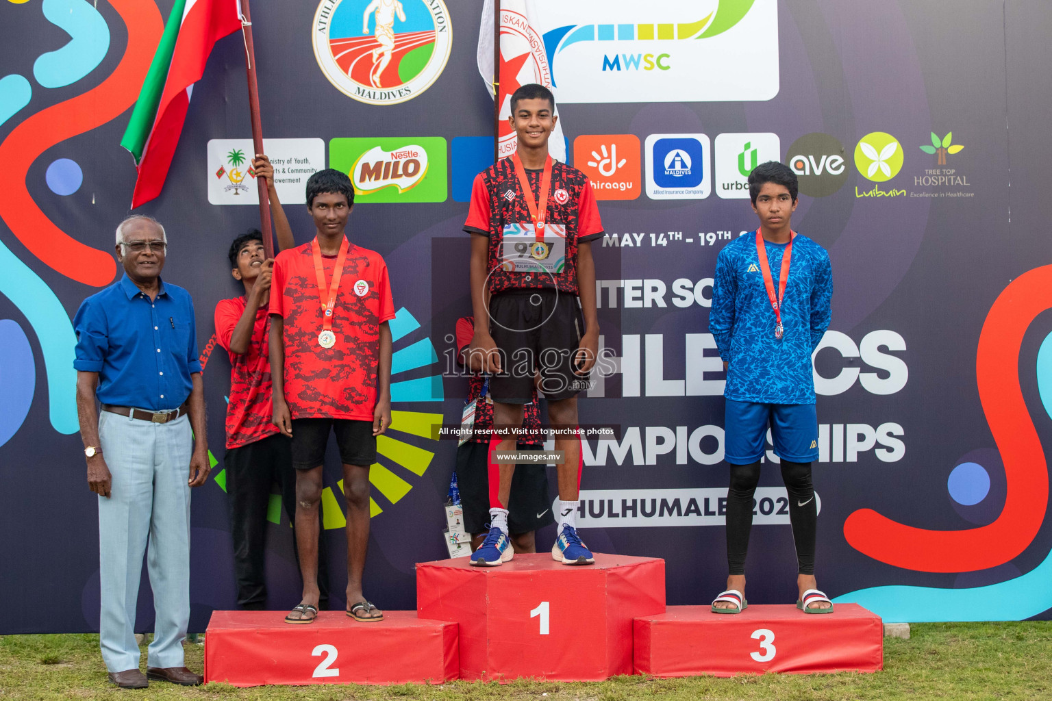 Day three of Inter School Athletics Championship 2023 was held at Hulhumale' Running Track at Hulhumale', Maldives on Tuesday, 16th May 2023. Photos: Nausham Waheed / images.mv