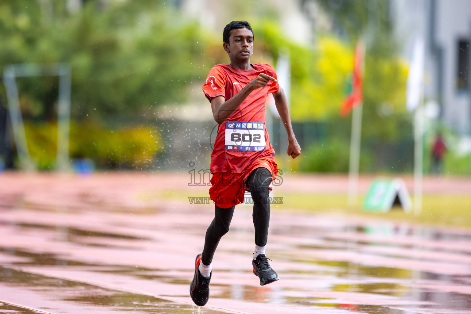 Day 1 of MWSC Interschool Athletics Championships 2024 held in Hulhumale Running Track, Hulhumale, Maldives on Saturday, 9th November 2024. 
Photos by: Ismail Thoriq / images.mv