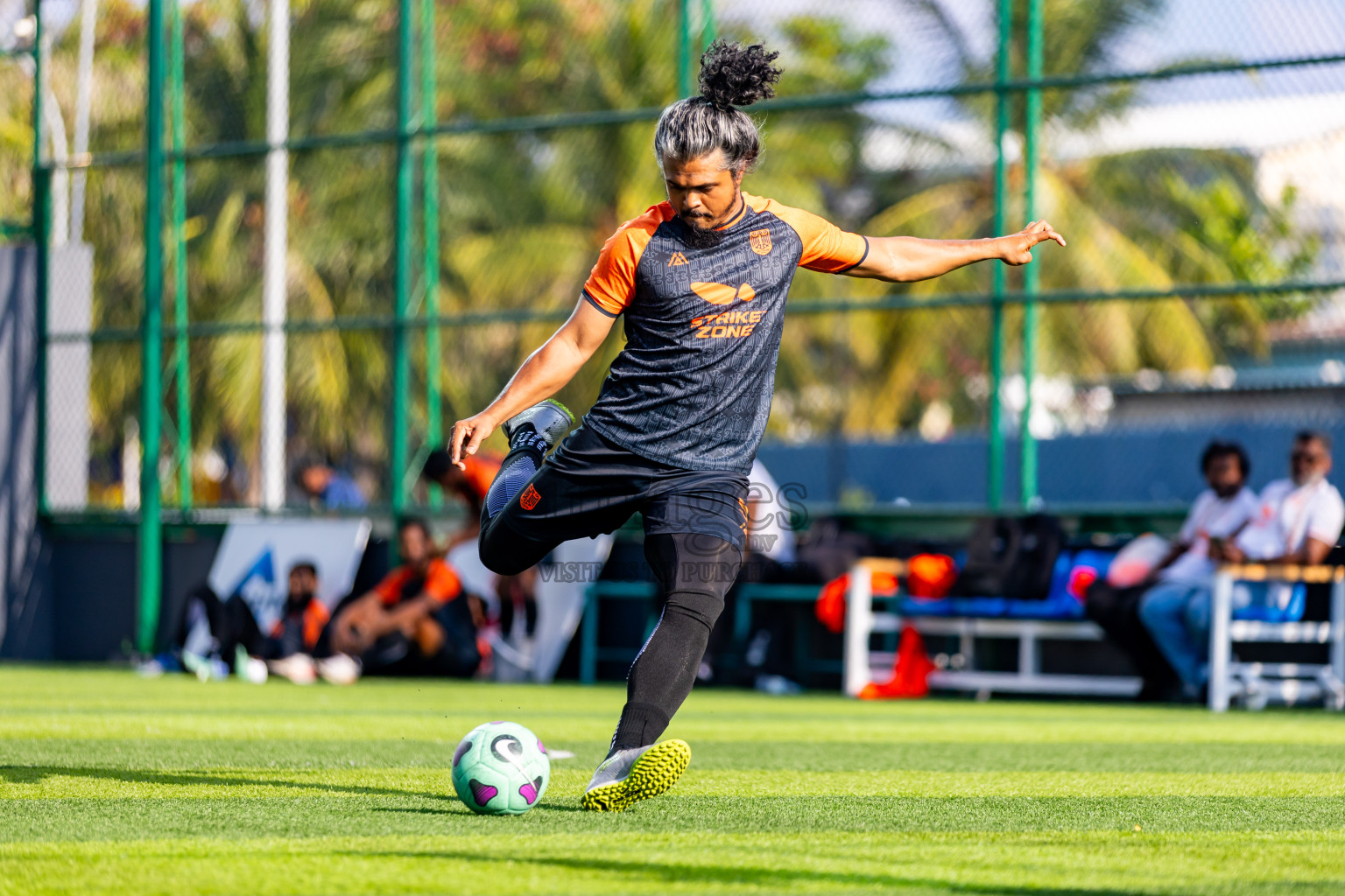 FC Calms vs FC Calms Blue in Day 7 of BG Futsal Challenge 2024 was held on Monday, 18th March 2024, in Male', Maldives Photos: Nausham Waheed / images.mv