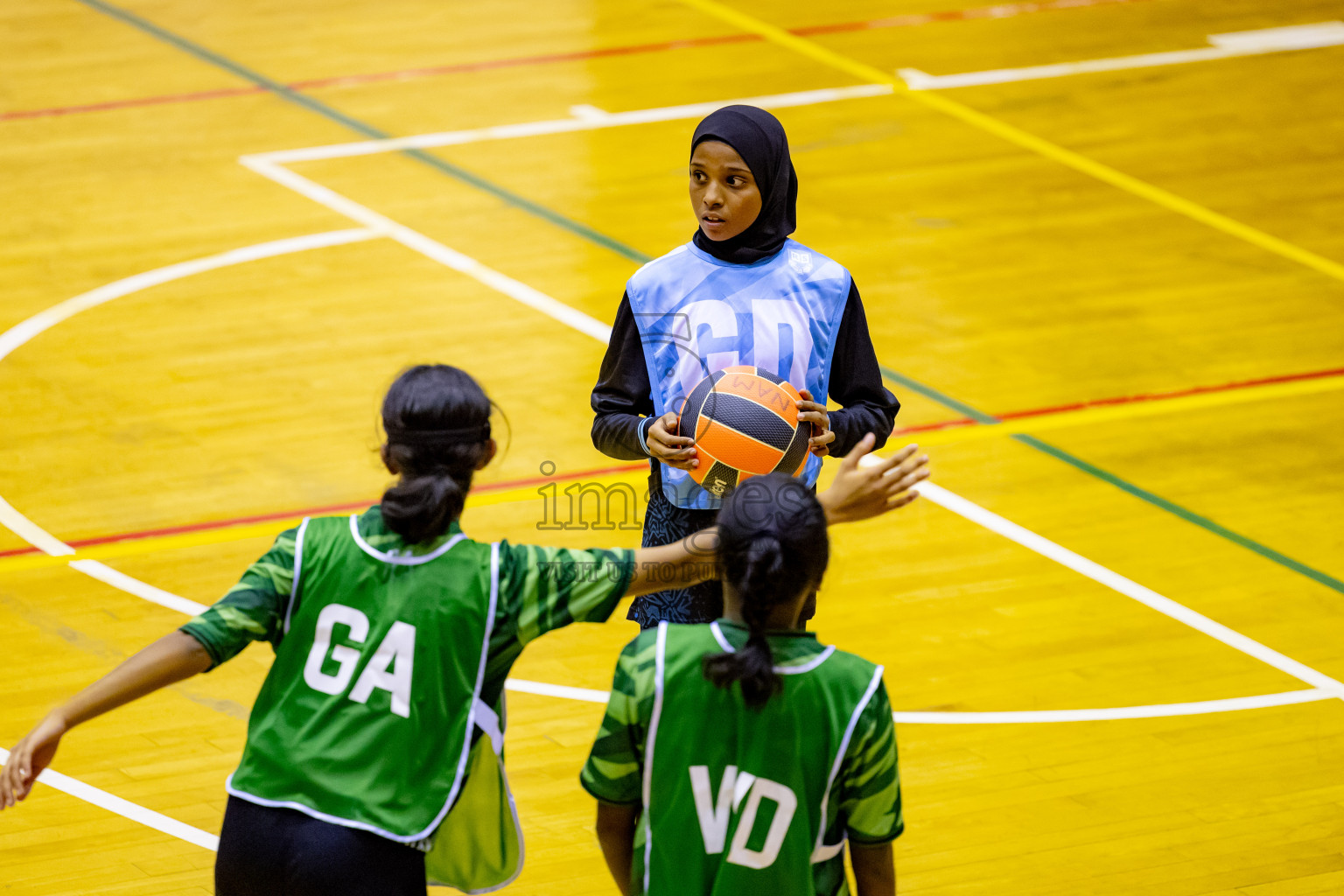 Day 6 of 25th Inter-School Netball Tournament was held in Social Center at Male', Maldives on Thursday, 15th August 2024. Photos: Nausham Waheed / images.mv