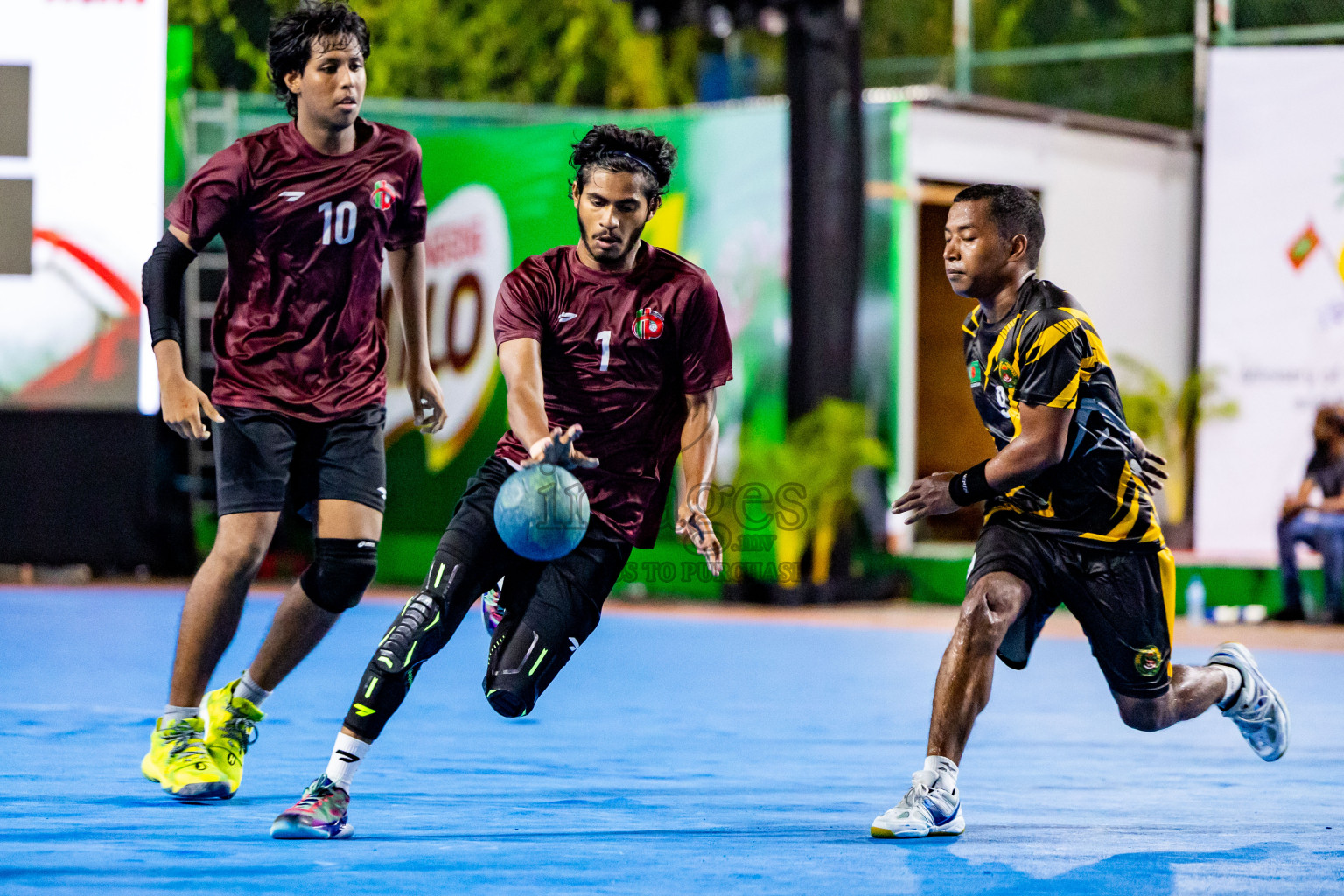 U-19 National Team vs Bangladesh Ansarvdp from Handball International Friendly Series held in Handball ground, Male', Maldives on Sunday, 30th June 2023 Photos: Nausham Waheed/ Images.mv