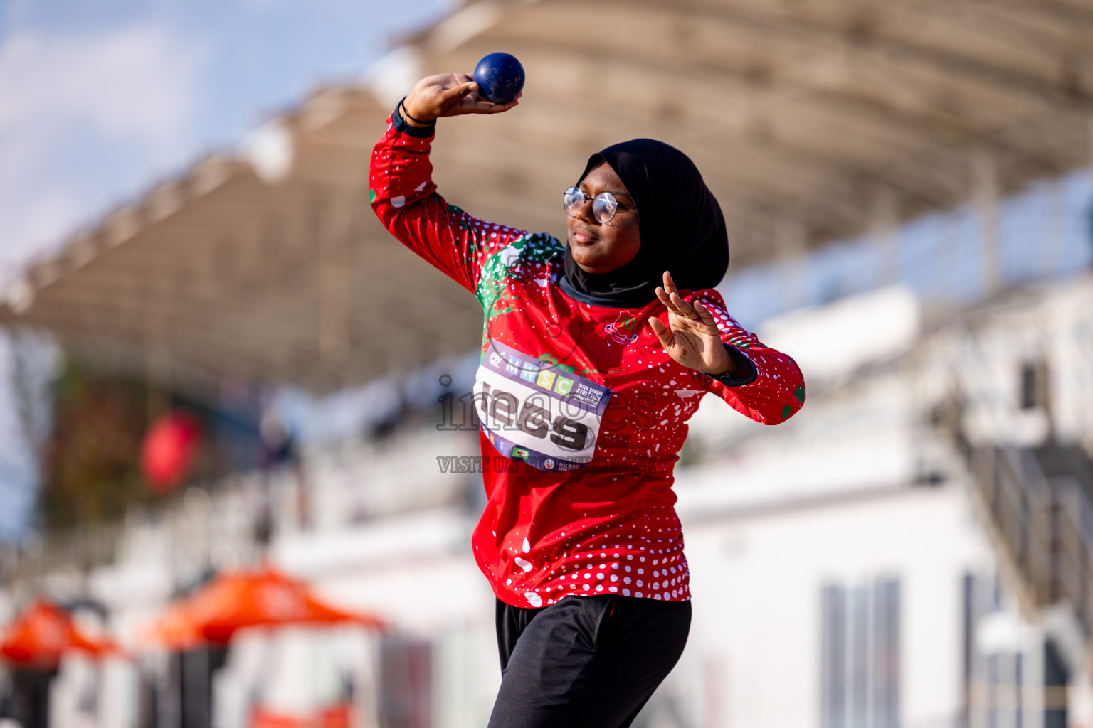 Day 4 of MWSC Interschool Athletics Championships 2024 held in Hulhumale Running Track, Hulhumale, Maldives on Tuesday, 12th November 2024. Photos by: Nausham Waheed / Images.mv