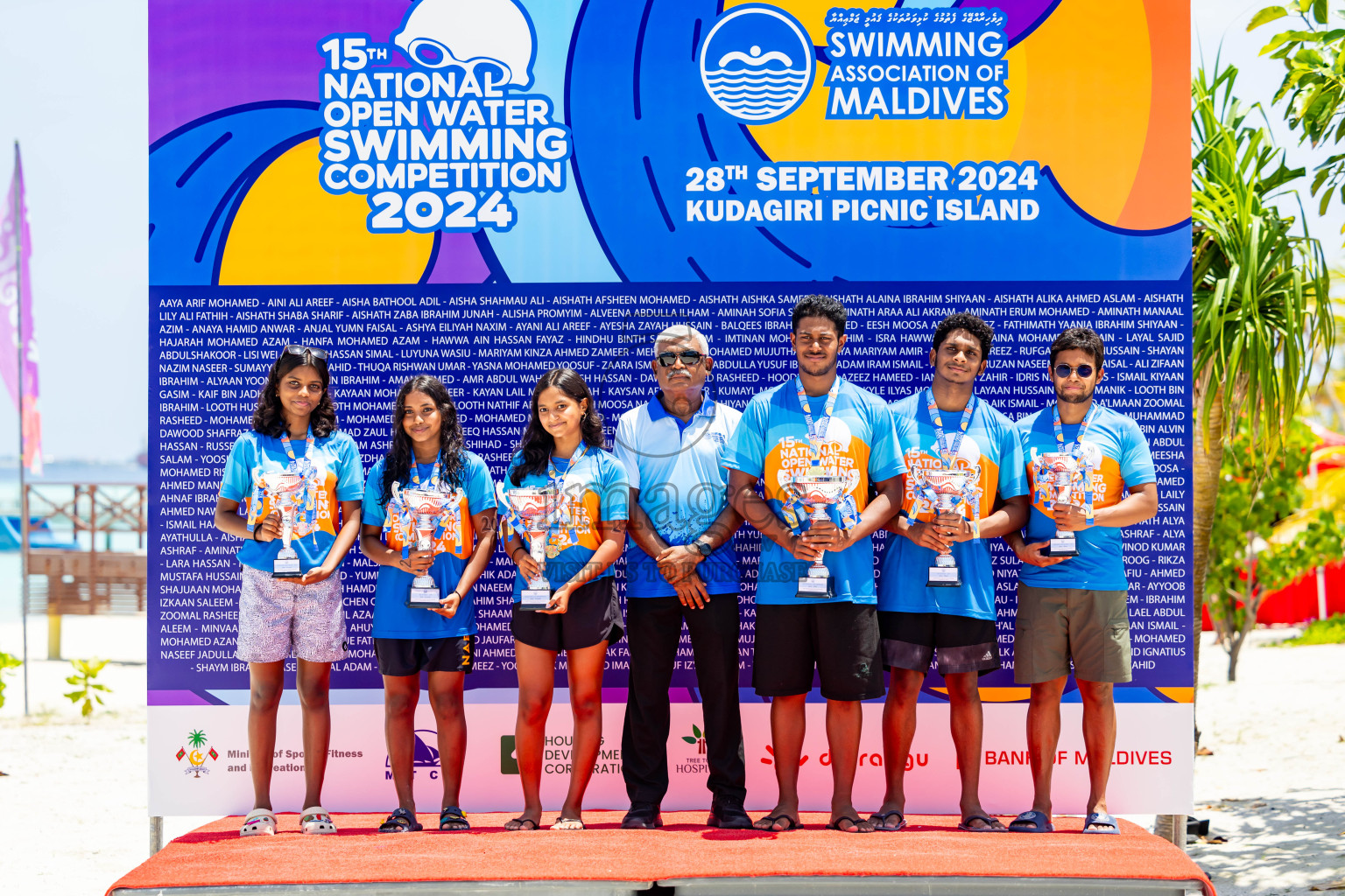 15th National Open Water Swimming Competition 2024 held in Kudagiri Picnic Island, Maldives on Saturday, 28th September 2024. Photos: Nausham Waheed / images.mv