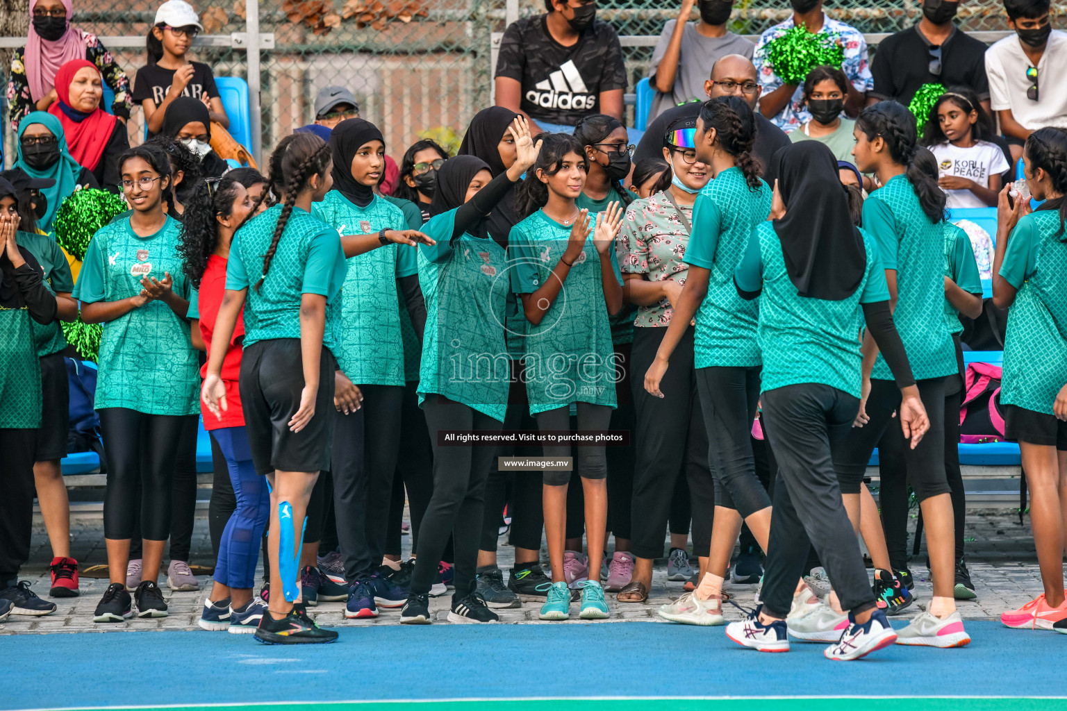 Final of Junior Netball Championship 2022 held in Male', Maldives on 19th March 2022. Photos by Nausham Waheed