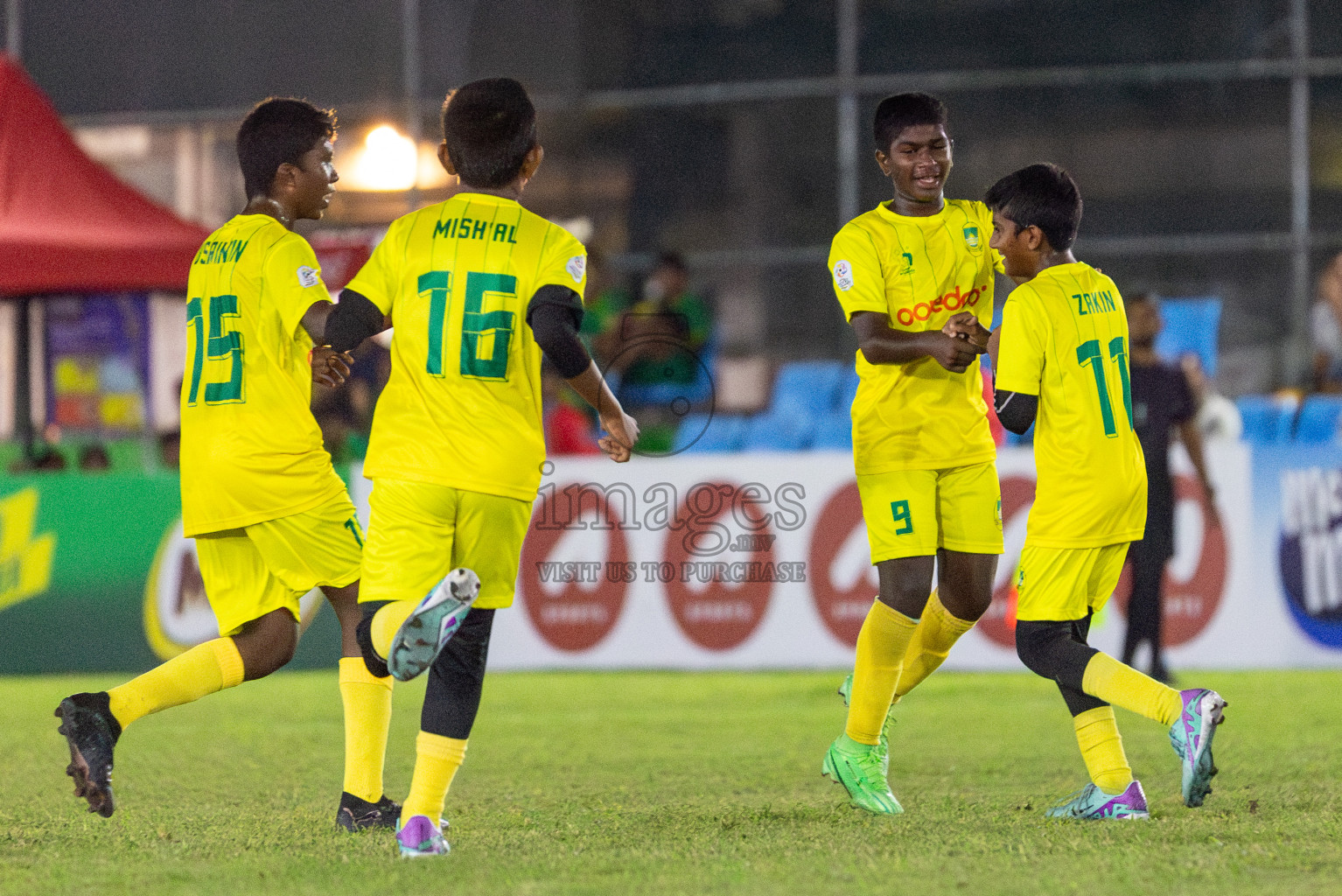 Maziya vs Hurriya (U12) in Day 4 of Dhivehi Youth League 2024 held at Henveiru Stadium on Thursday, 28th November 2024. Photos: Shuu Abdul Sattar/ Images.mv