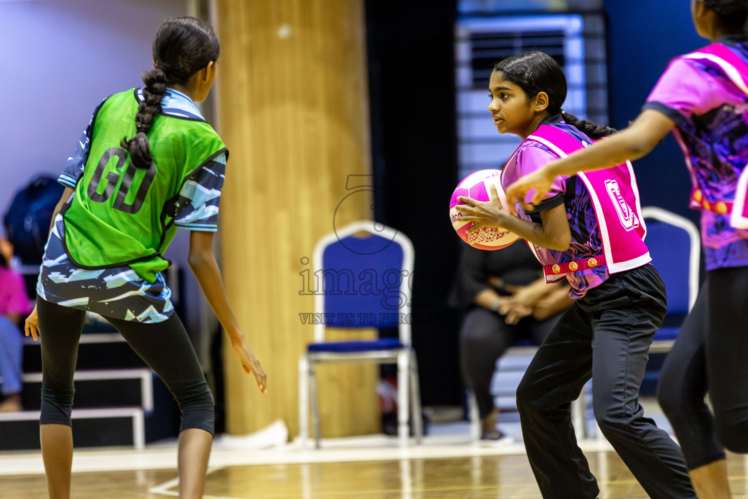 High Flyers vs N Sports Academy A  in Day 6 of 3rd Netball Junior Championship, held at Social Center on Friday 24th January 2025 . Photos: Shuu Abdul Sattar / images.mv