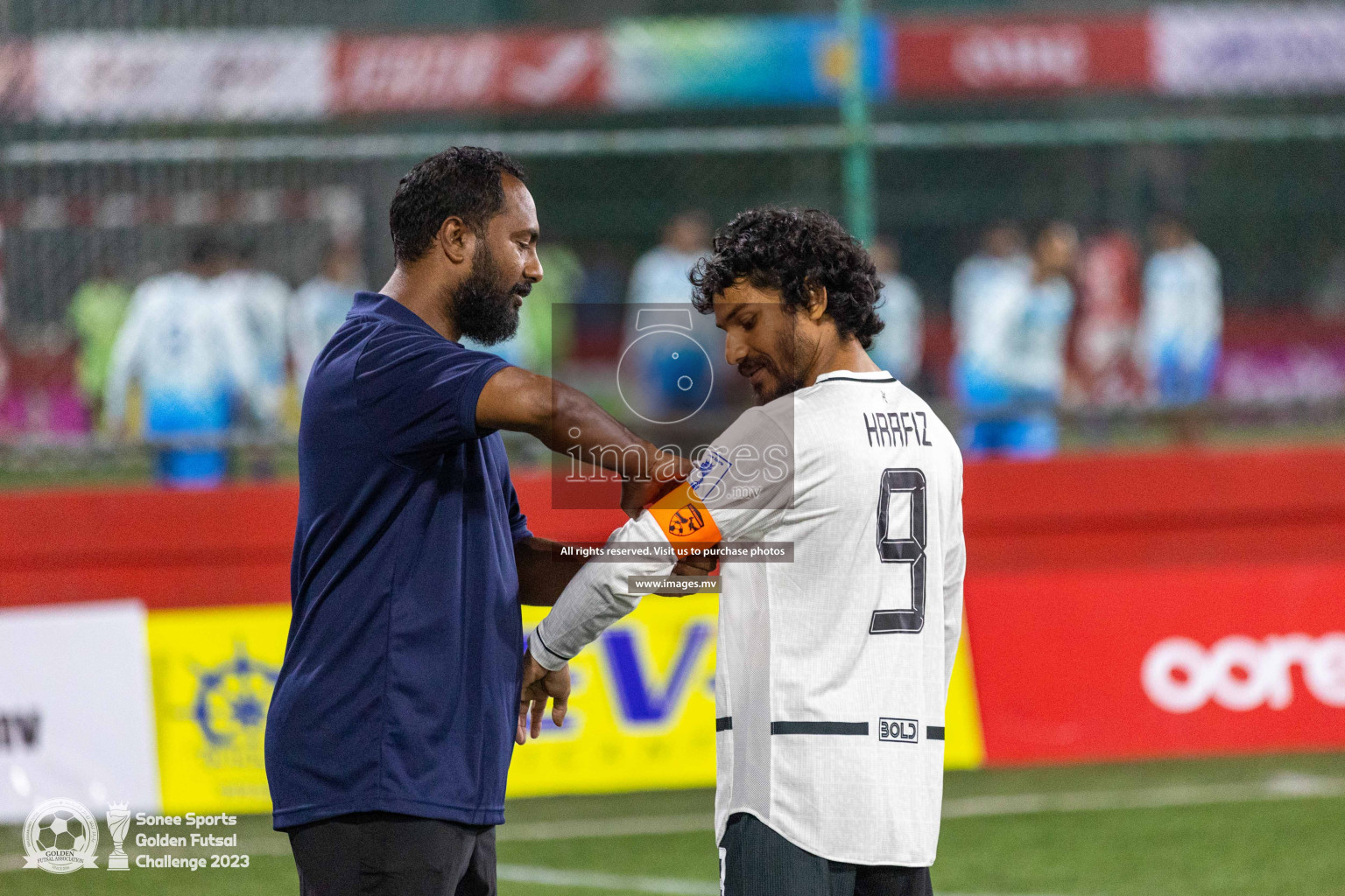 R. Inguraidhoo vs R. Innamadhoo in Day 4 of Golden Futsal Challenge 2023 on 08 February 2023 in Hulhumale, Male, Maldives