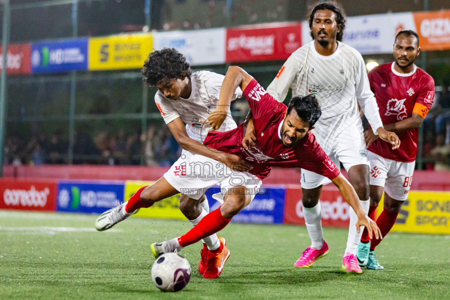 K Kaashidhoo VS K Himmafushi in Day 25 of Golden Futsal Challenge 2024 was held on Thursday , 8th February 2024 in Hulhumale', Maldives Photos: Nausham Waheed / images.mv