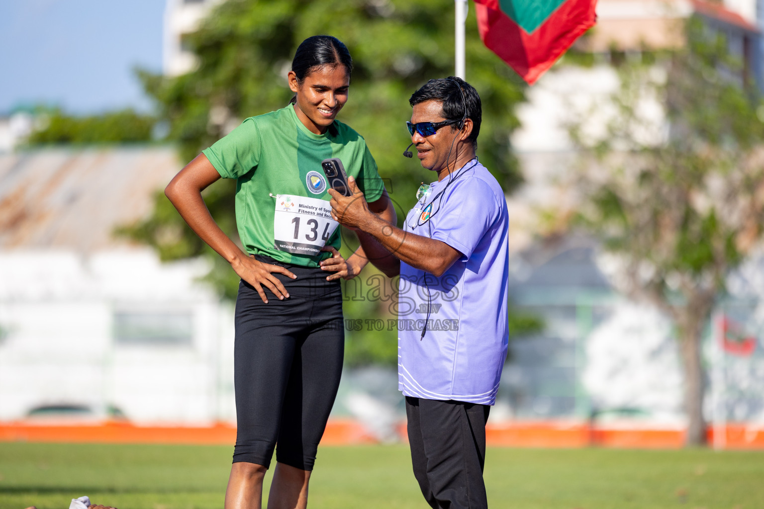 Day 3 of 33rd National Athletics Championship was held in Ekuveni Track at Male', Maldives on Saturday, 7th September 2024. Photos: Hassan Simah / images.mv