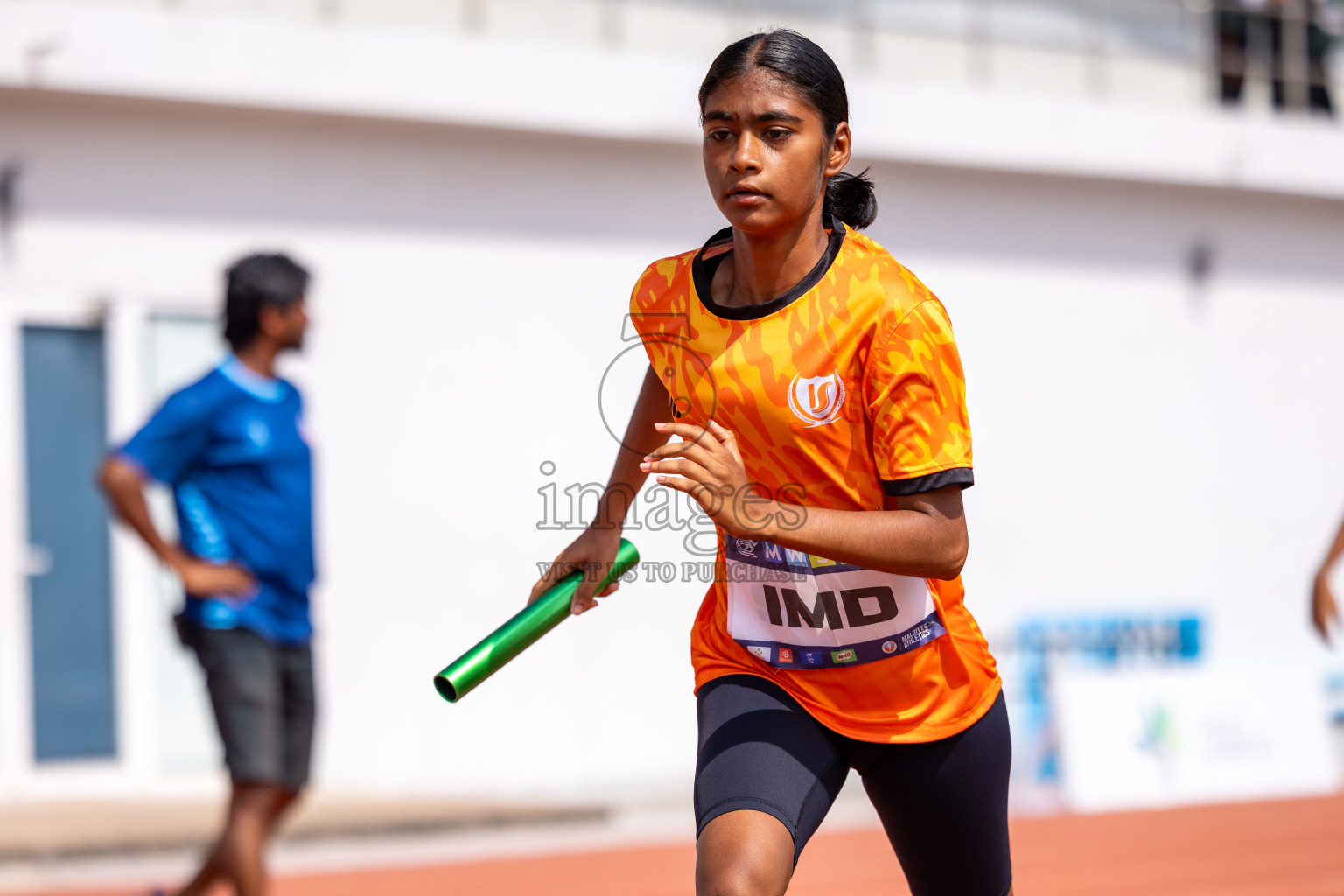 Day 6 of MWSC Interschool Athletics Championships 2024 held in Hulhumale Running Track, Hulhumale, Maldives on Thursday, 14th November 2024. Photos by: Ismail Thoriq / Images.mv