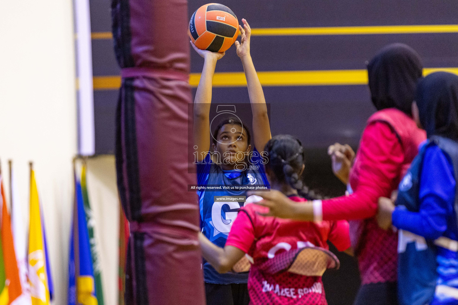 Day5 of 24th Interschool Netball Tournament 2023 was held in Social Center, Male', Maldives on 31st October 2023. Photos: Nausham Waheed / images.mv