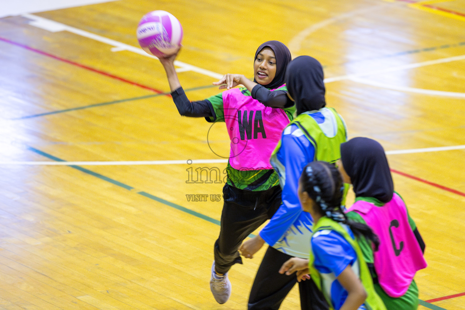 Club Green Streets vs United Unity SC in Day 6 of 24th Milo Netball Association Championship held in Social Center at Male', Maldives on Saturday, 6th September 2025. Photos: Yasna Ahmed / images.mv