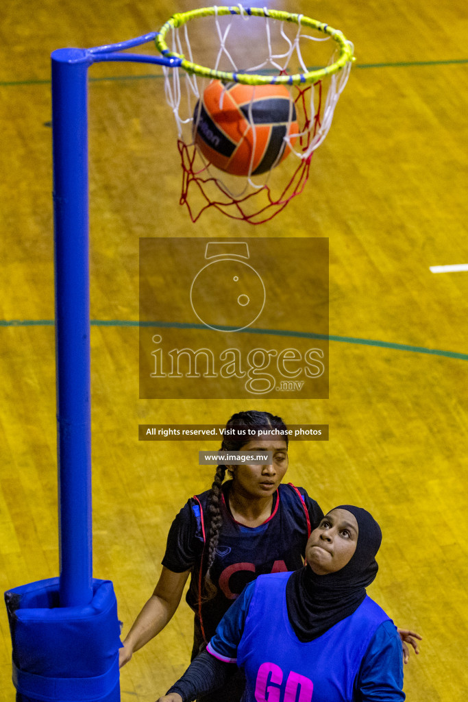 Xenith Sports Club vs Youth United Sports Club in the Milo National Netball Tournament 2022 on 18 July 2022, held in Social Center, Male', Maldives. Photographer: Shuu, Hassan Simah / Images.mv