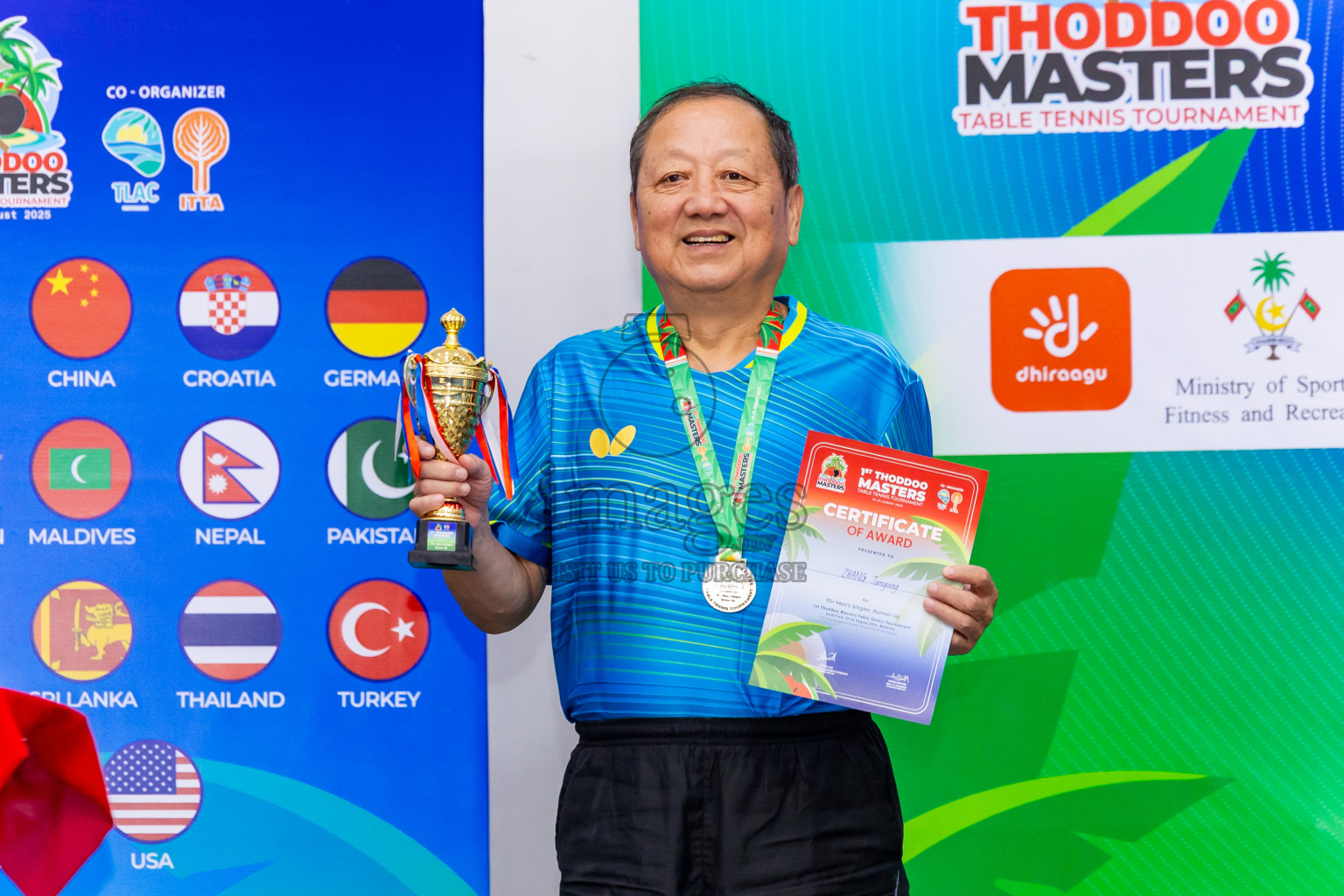 Day 3 of 1st Thoddoo Masters Table Tennis Tournament was held on Saturday, 23rd August 2025 in AA Thoddoo, Maldives. Photos: Nausham Waheed / images.mv
