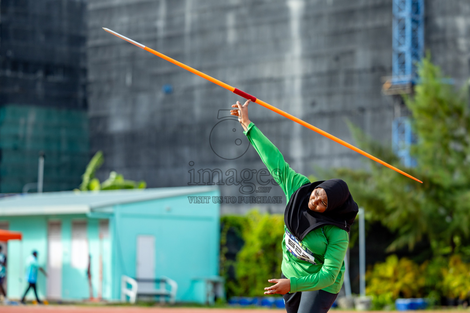 Day 2 of MWSC Interschool Athletics Championships 2024 held in Hulhumale Running Track, Hulhumale, Maldives on Sunday, 10th November 2024. 
Photos by: Hassan Simah / Images.mv