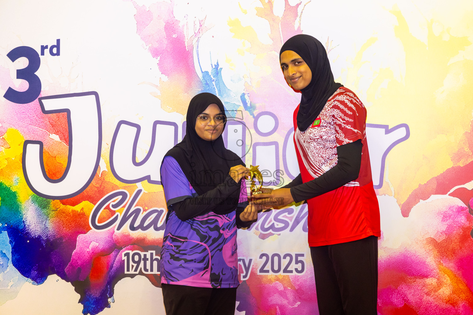 Closing ceremony of 3rd Netball Junior Championship, held at Social Center on Saturday, 25th January 2025 . Photos: Nausham Waheed / images.mv