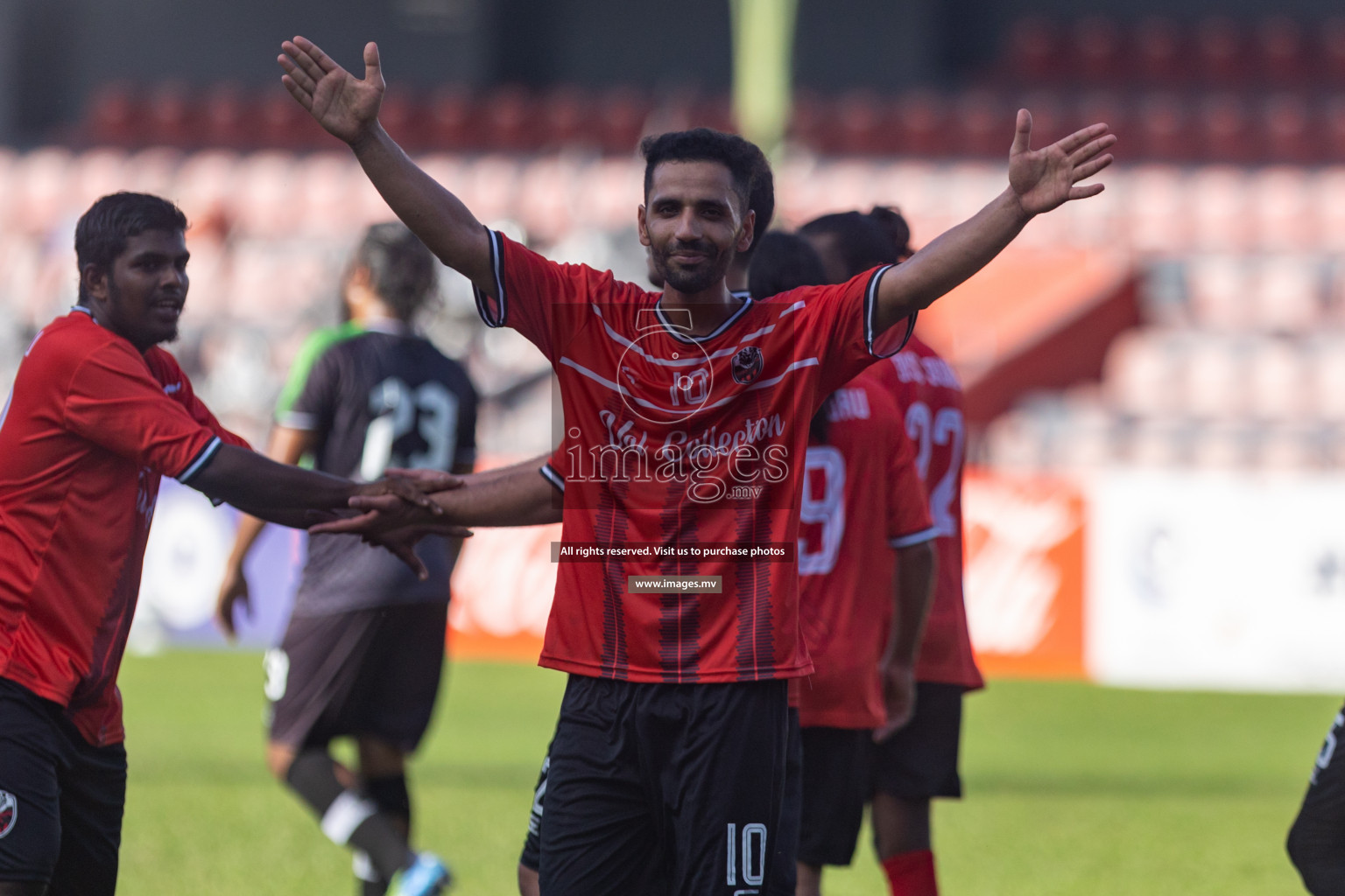 Biss Buru Sports vs JJ Sports Club  in 2nd Division 2022 on 14th July 2022, held in National Football Stadium, Male', Maldives Photos: Hassan Simah / Images.mv