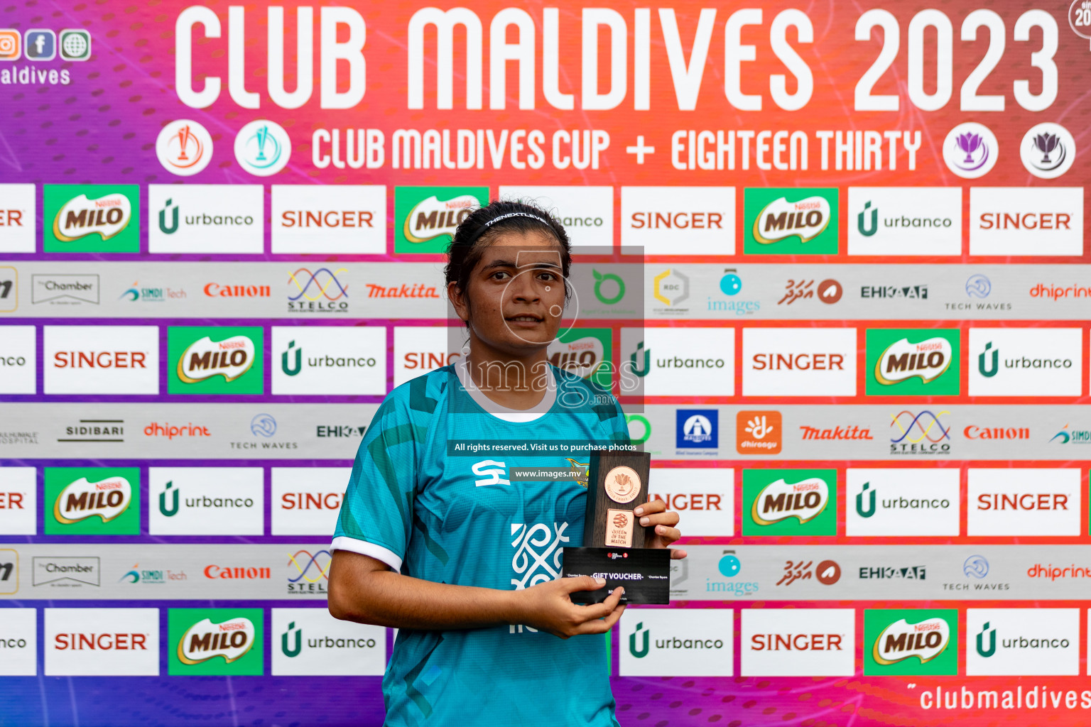 WAMCO vs MACL in 18/30 Futsal Fiesta Classic 2023 held in Hulhumale, Maldives, on Tuesday, 18th July 2023 Photos: Hassan Simah / images.mv