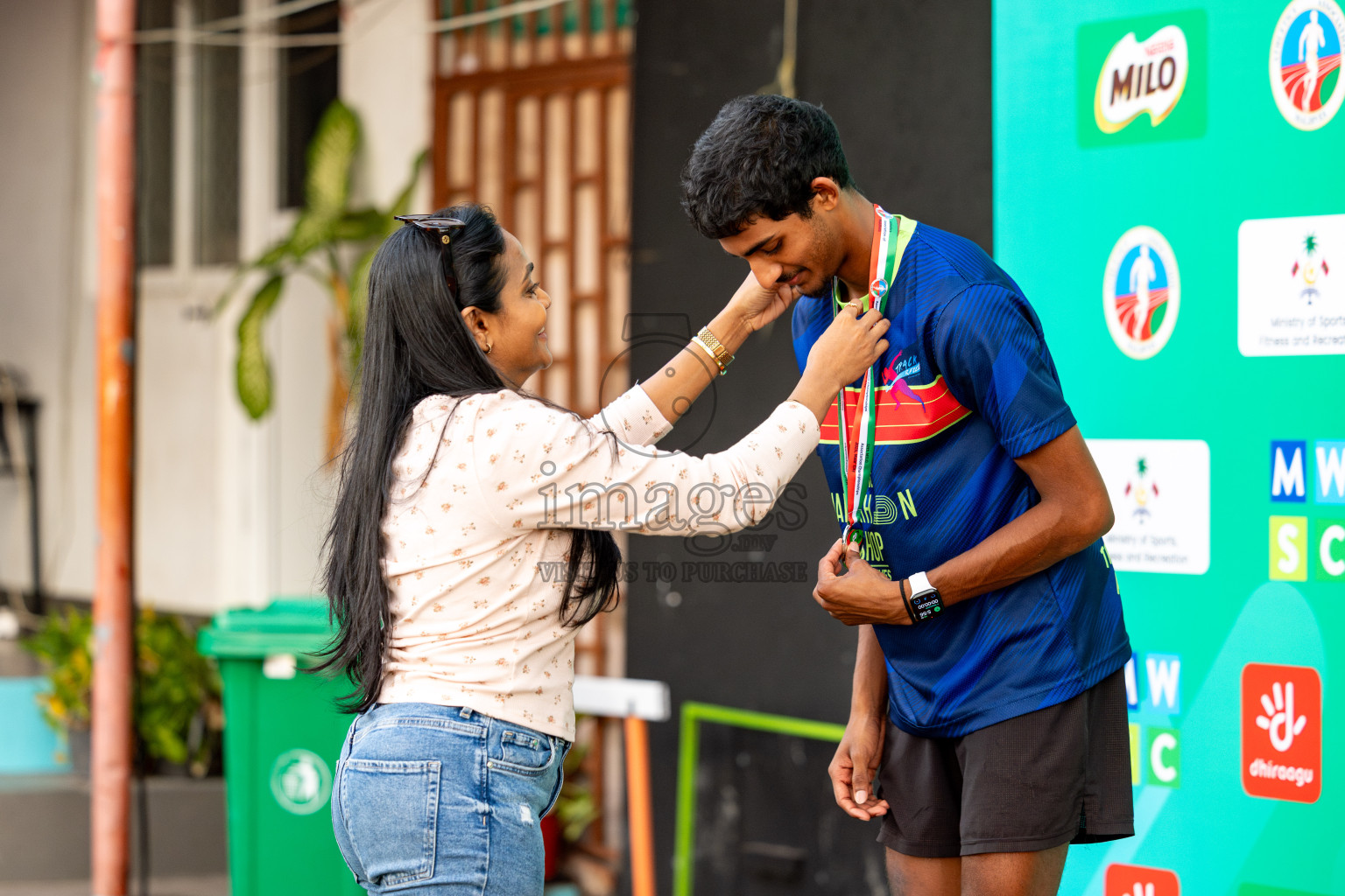 Day 2 of 12th Milo Association Championships was held in Ekuveni Track at Male', Maldives on Friday, 25th April 2025. Photos: Hassan Simah / images.mv