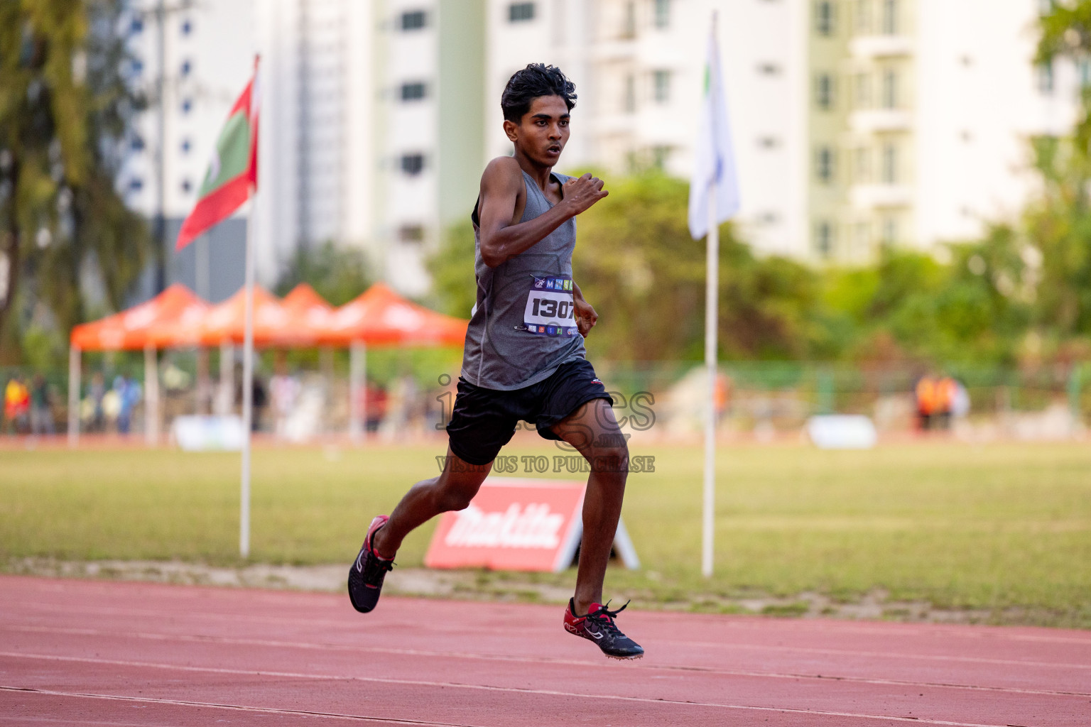 Day 2 of MWSC Interschool Athletics Championships 2024 held in Hulhumale Running Track, Hulhumale, Maldives on Sunday, 10th November 2024. 
Photos by: Hassan Simah / Images.mv