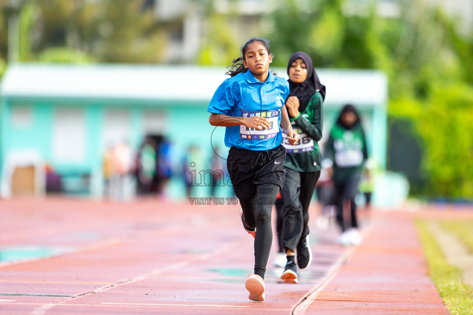 Day 1 of MWSC Interschool Athletics Championships 2024 held in Hulhumale Running Track, Hulhumale, Maldives on Saturday, 9th November 2024. 
Photos by: Ismail Thoriq / images.mv