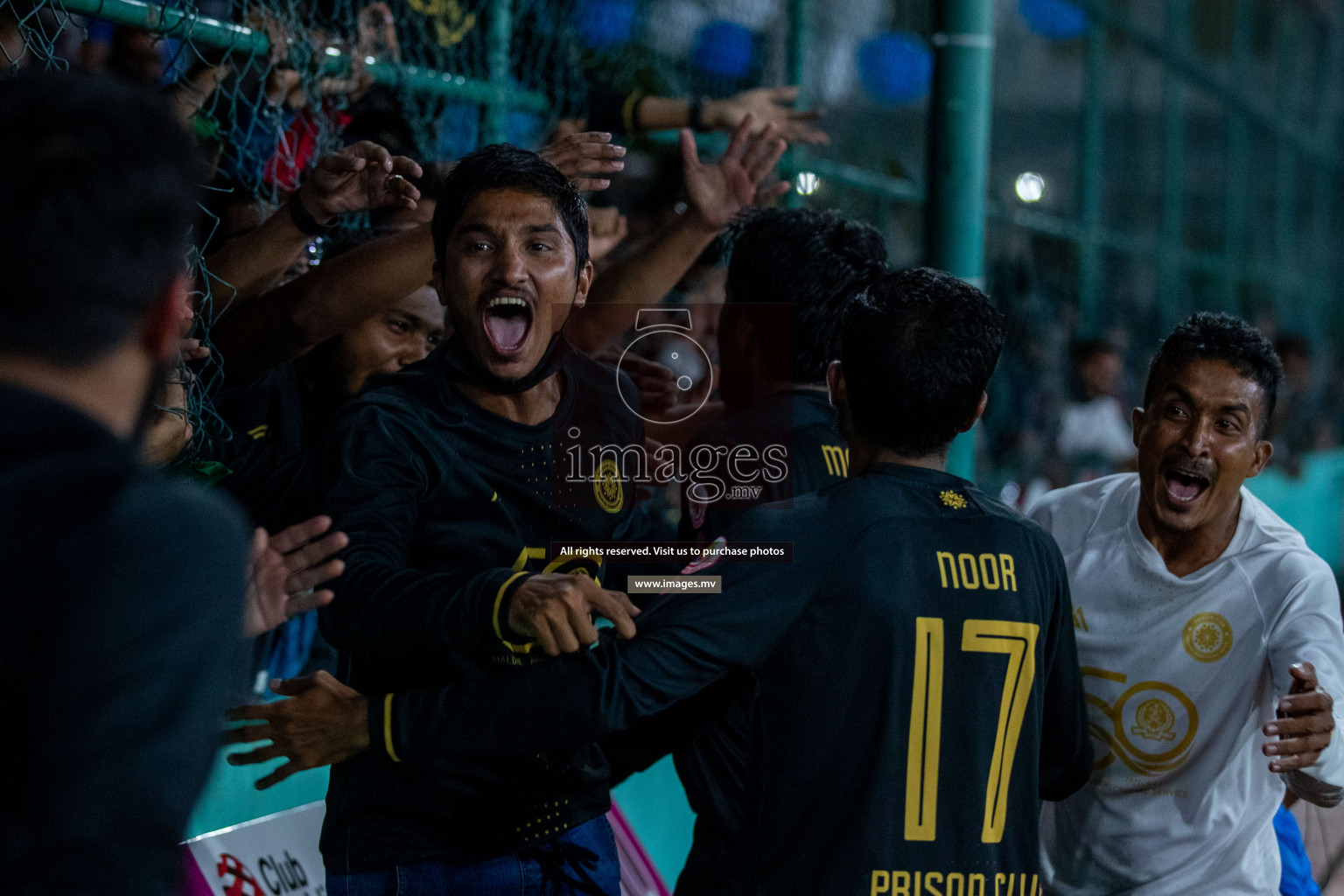 Prison Club vs MACL in the Quarter Finals of Club Maldives 2021 held at Hulhumale;, on 12th December 2021 Photos: Ismail Thoriq / images.mv