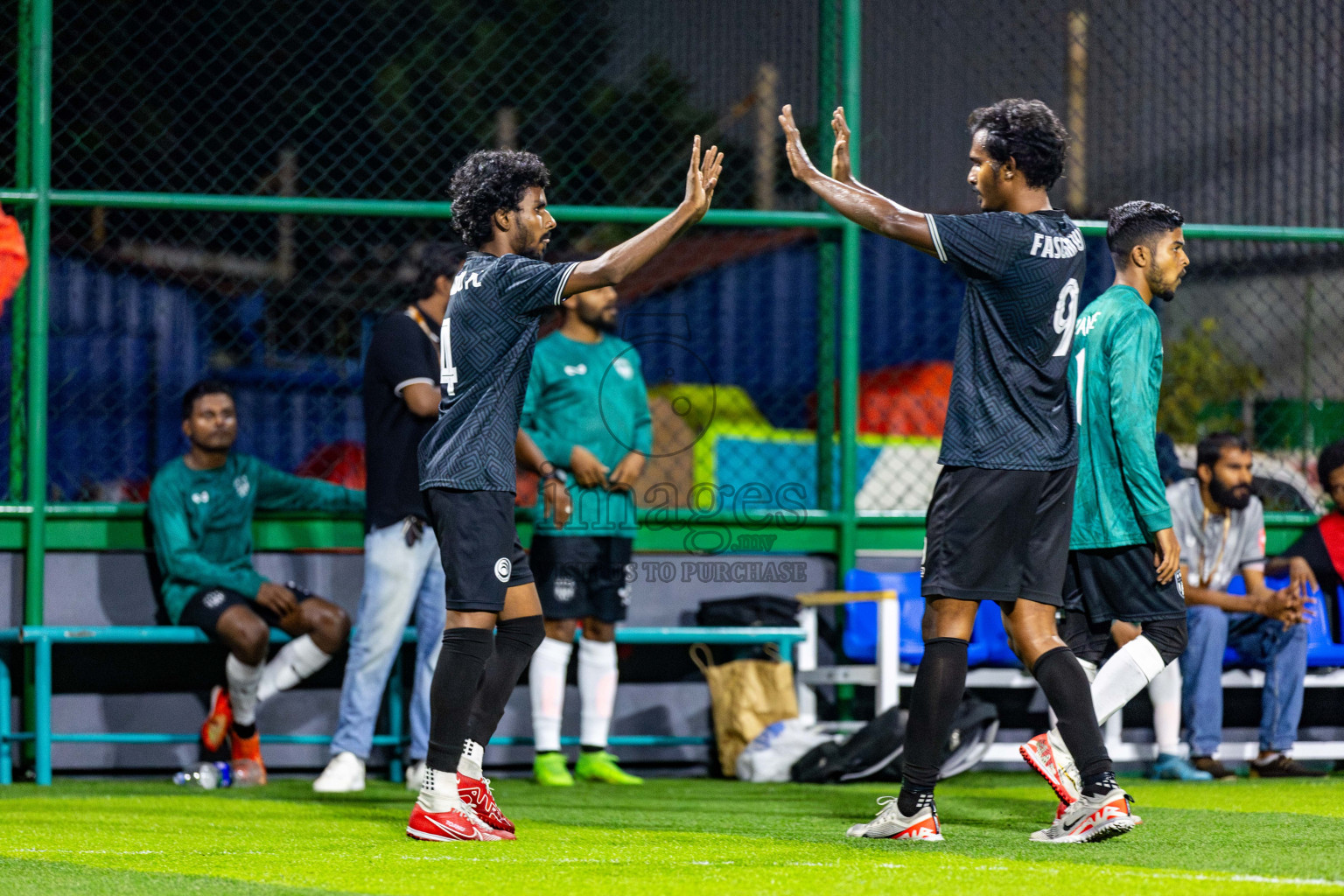 Fasgangu SC vs Green Lakers in Day 7 of BG Futsal Challenge 2024 was held on Monday, 18th March 2024, in Male', Maldives Photos: Nausham Waheed / images.mv