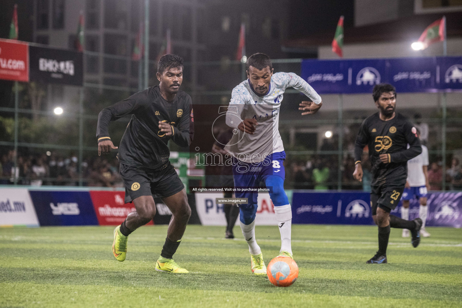 Prison Club vs MACL in the Quarter Finals of Club Maldives 2021 held at Hulhumale;, on 12th December 2021 Photos: Nausham / images.mv