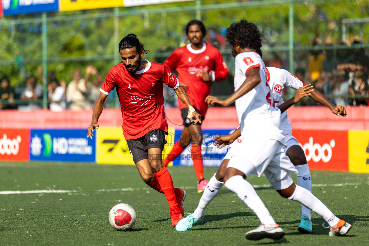 K. Huraa vs K. Himmafushi in Day 19 of Golden Futsal Challenge 2024 was held on Friday, 2nd February 2024 in Hulhumale', Maldives 
Photos: Hassan Simah / images.mv