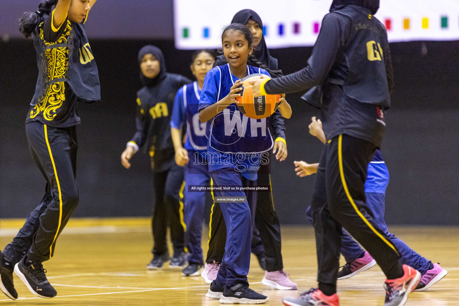 Day4 of 24th Interschool Netball Tournament 2023 was held in Social Center, Male', Maldives on 30th October 2023. Photos: Nausham Waheed / images.mv