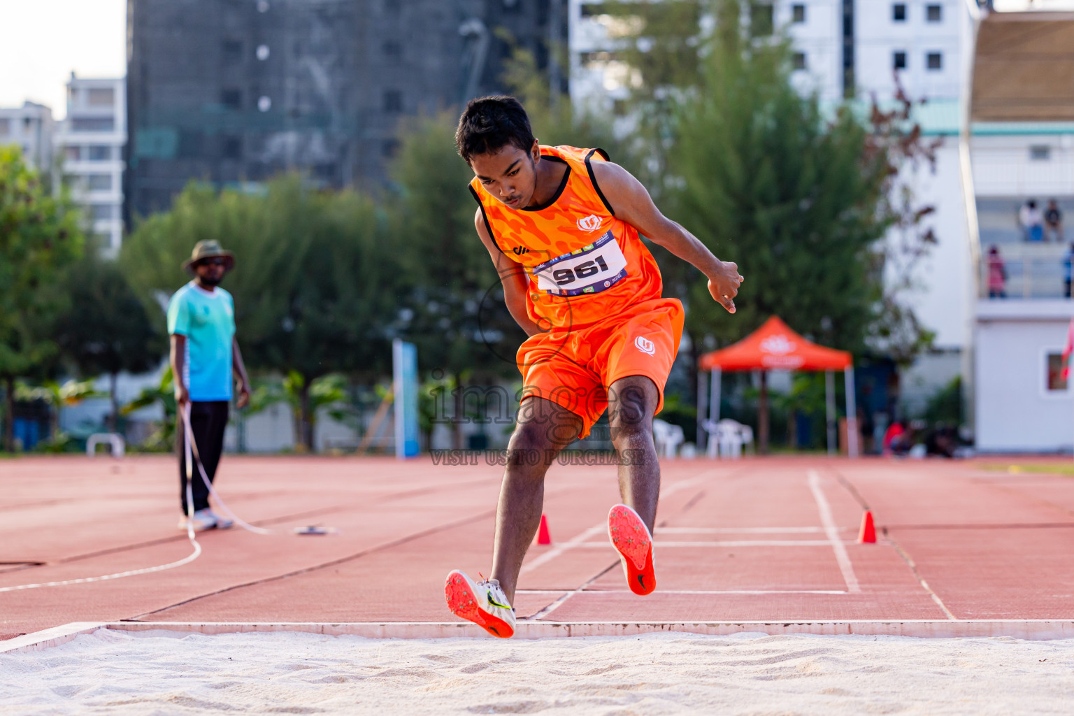 Day 3 of MWSC Interschool Athletics Championships 2024 held in Hulhumale Running Track, Hulhumale, Maldives on Monday, 11th November 2024. Photos by: Nausham Waheed / Images.mv