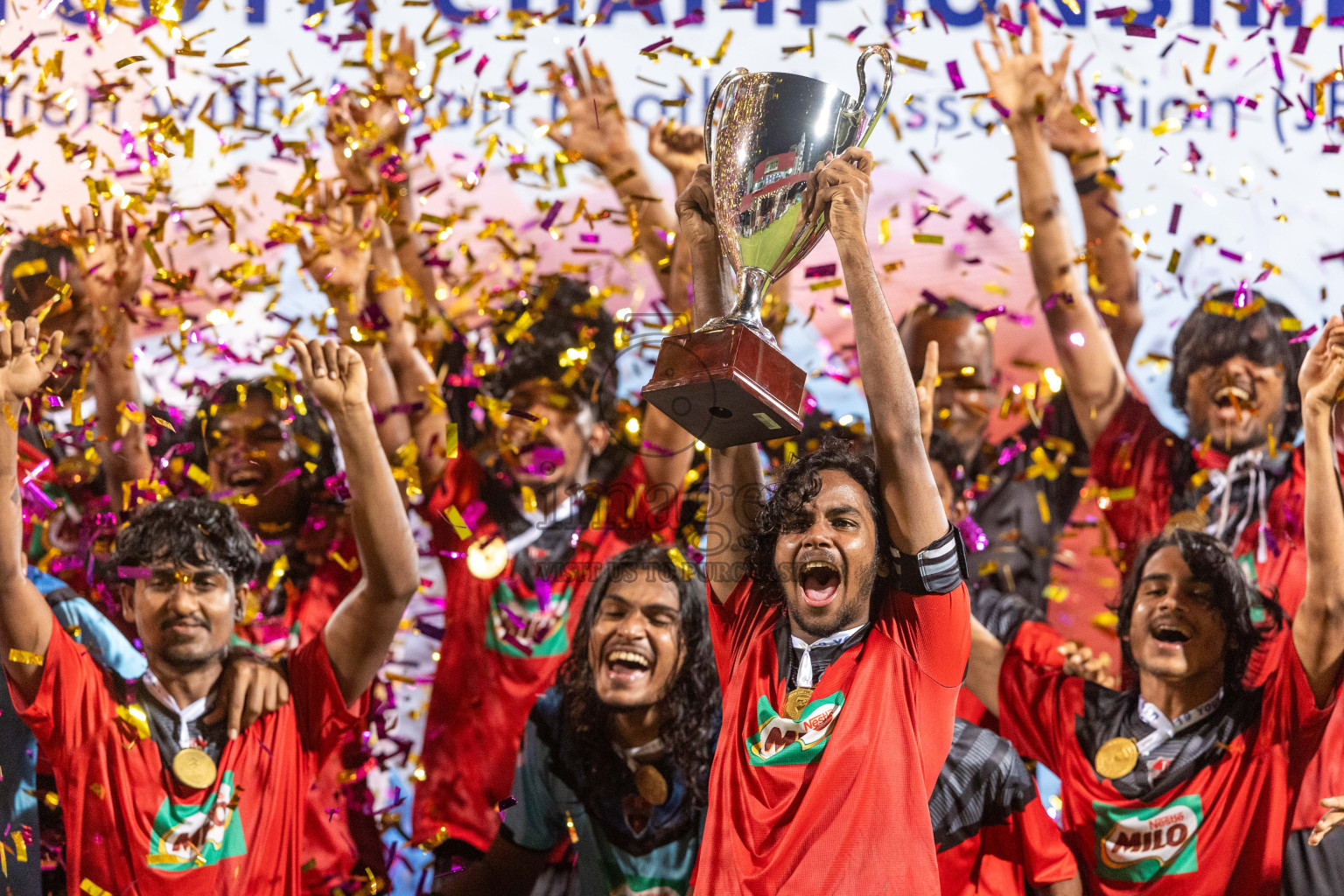 Super United Sports vs TC Sports Club in the Final of Under 19 Youth Championship 2024 was held at National Stadium in Male', Maldives on Monday, 1st July 2024. Photos: Ismail Thoriq  / images.mv