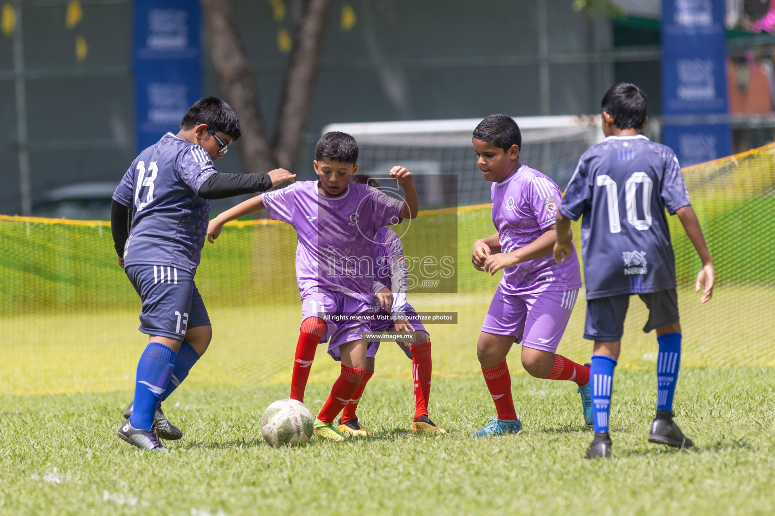 Day 2 of Nestle kids football fiesta, held in Henveyru Football Stadium, Male', Maldives on Thursday, 12th October 2023 Photos: Shuu Abdul Sattar / mages.mv