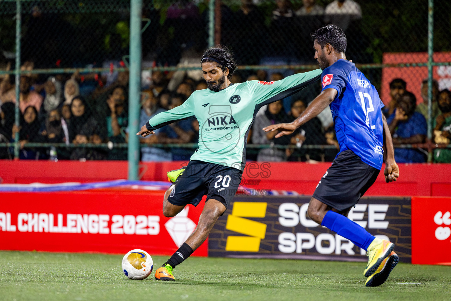 AA Rasdhoo vs AA Bodufolhudhoo in Day 11 of Golden Futsal Challenge 2025 was held on Wednesday, 15th January 2025, in Hulhumale', Maldives Photos: Nausham Waheed / images.mv