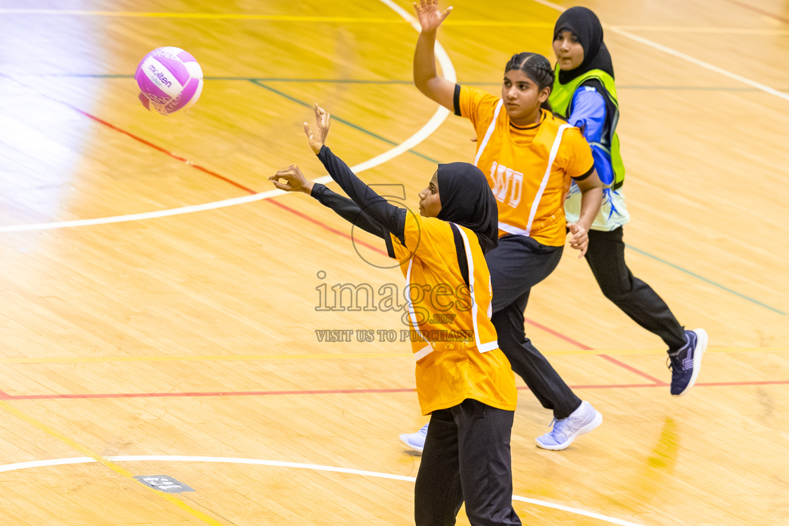 Day 8 of 24th Milo Netball Association Championship was held in Social Center at Male', Maldives on Monday, 8th September 2025. Photos: Mohamed Mahfooz Moosa / images.mv